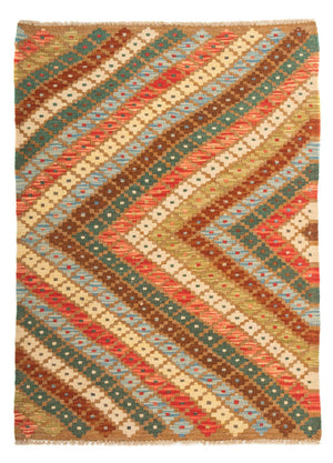 Tapis Kelim - Splash - 125 x 80 cm - multicolore