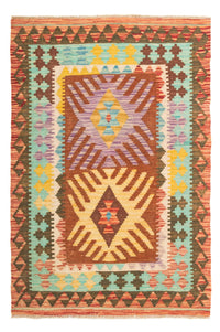 Tapis Kelim - Splash - 125 x 80 cm - multicolore