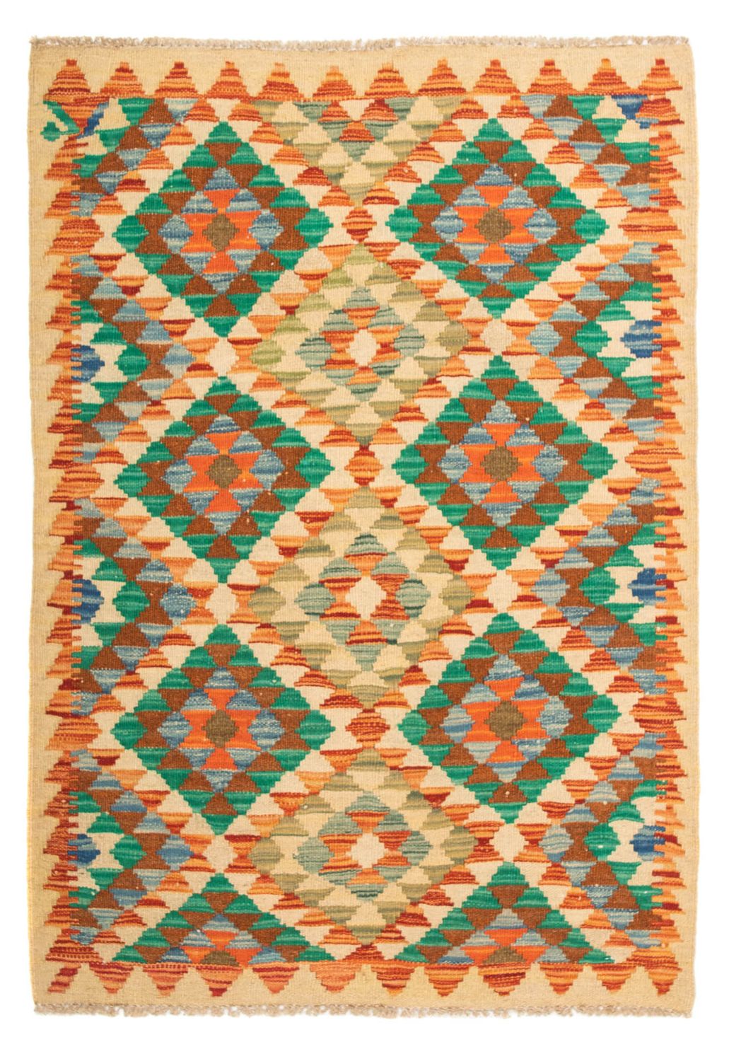 Tapis Kelim - Splash - 125 x 80 cm - multicolore