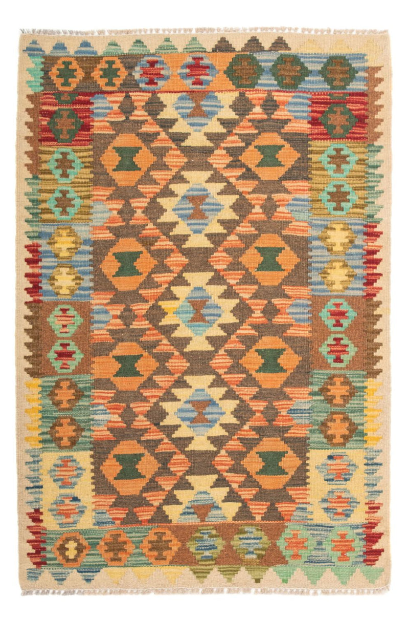 Tapis Kelim - Splash - 125 x 80 cm - multicolore
