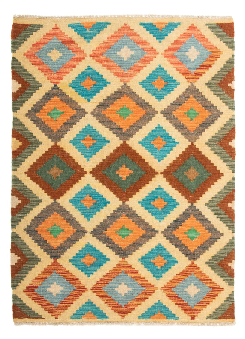 Tapis Kelim - Splash - 125 x 80 cm - multicolore
