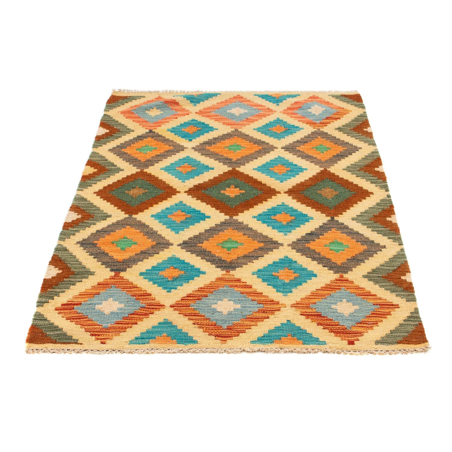 Tapis Kelim - Splash - 125 x 80 cm - multicolore