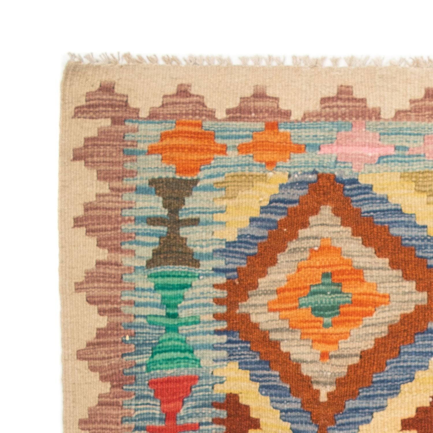 Tapis Kelim - Splash - 125 x 80 cm - multicolore