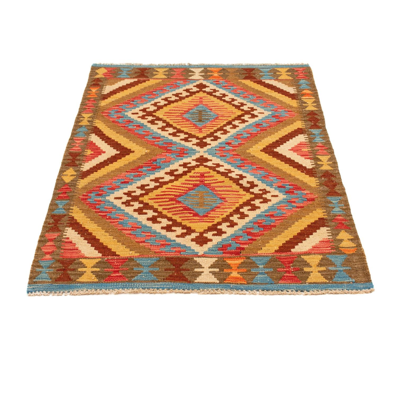 Tapis Kelim - Splash - 121 x 85 cm - multicolore