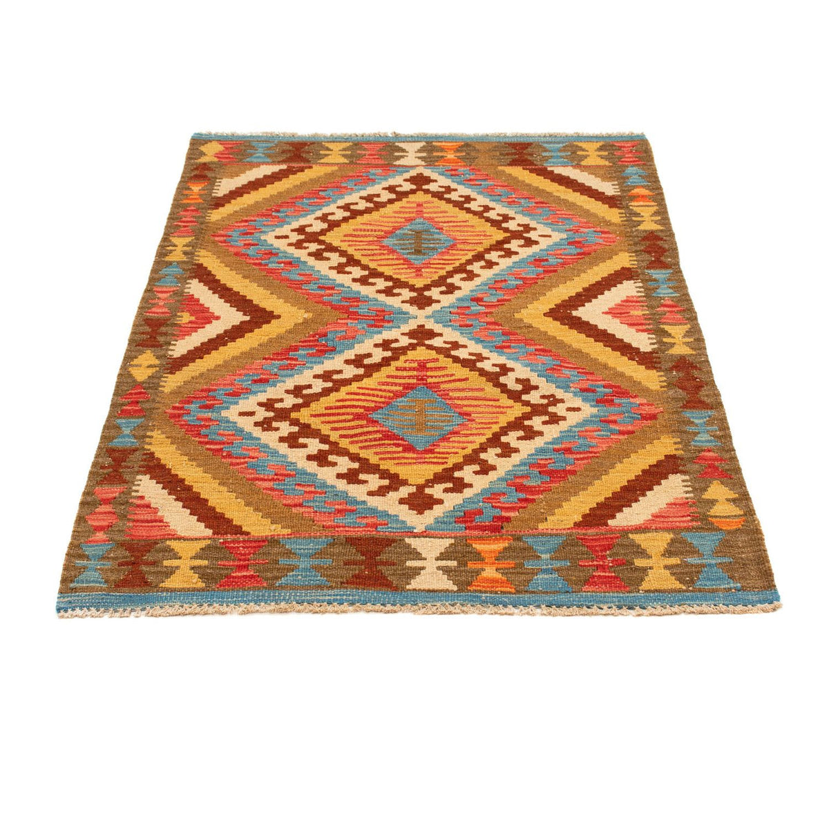 Tapis Kelim - Splash - 121 x 85 cm - multicolore