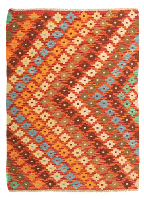 Tapis Kelim - Splash - 121 x 89 cm - multicolore