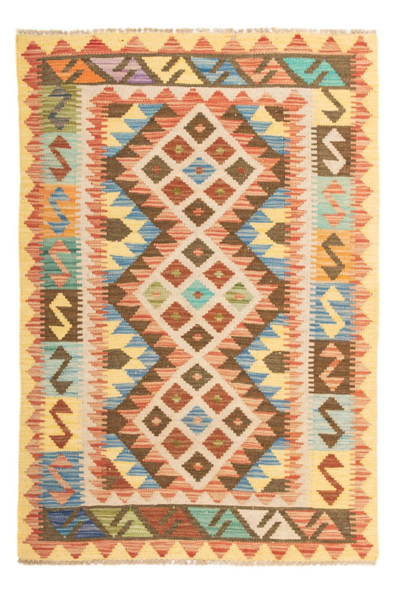 Tapis Kelim - Splash - 124 x 86 cm - multicolore