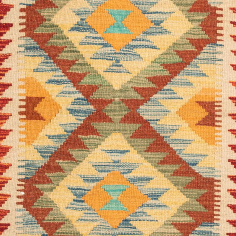 Tapis Kelim - Splash - 124 x 86 cm - multicolore