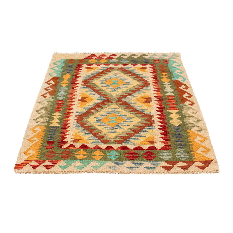 Tapis Kelim - Splash - 124 x 86 cm - multicolore