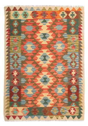 Tapis Kelim - Splash - 125 x 80 cm - multicolore