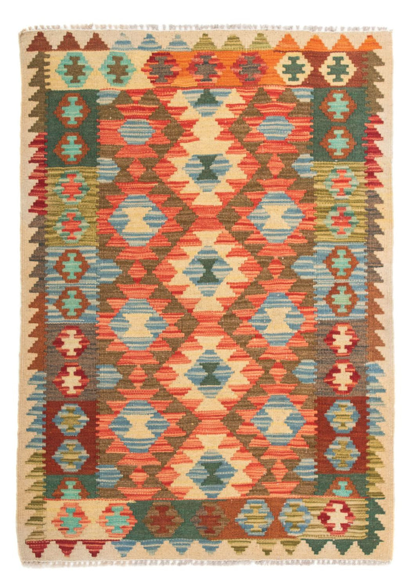 Tapis Kelim - Splash - 125 x 80 cm - multicolore
