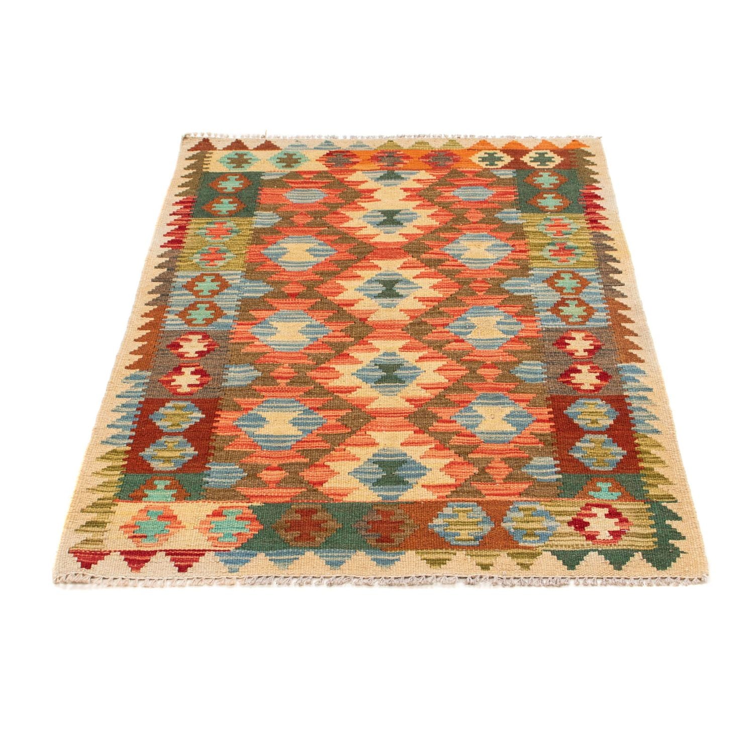 Tapis Kelim - Splash - 125 x 80 cm - multicolore