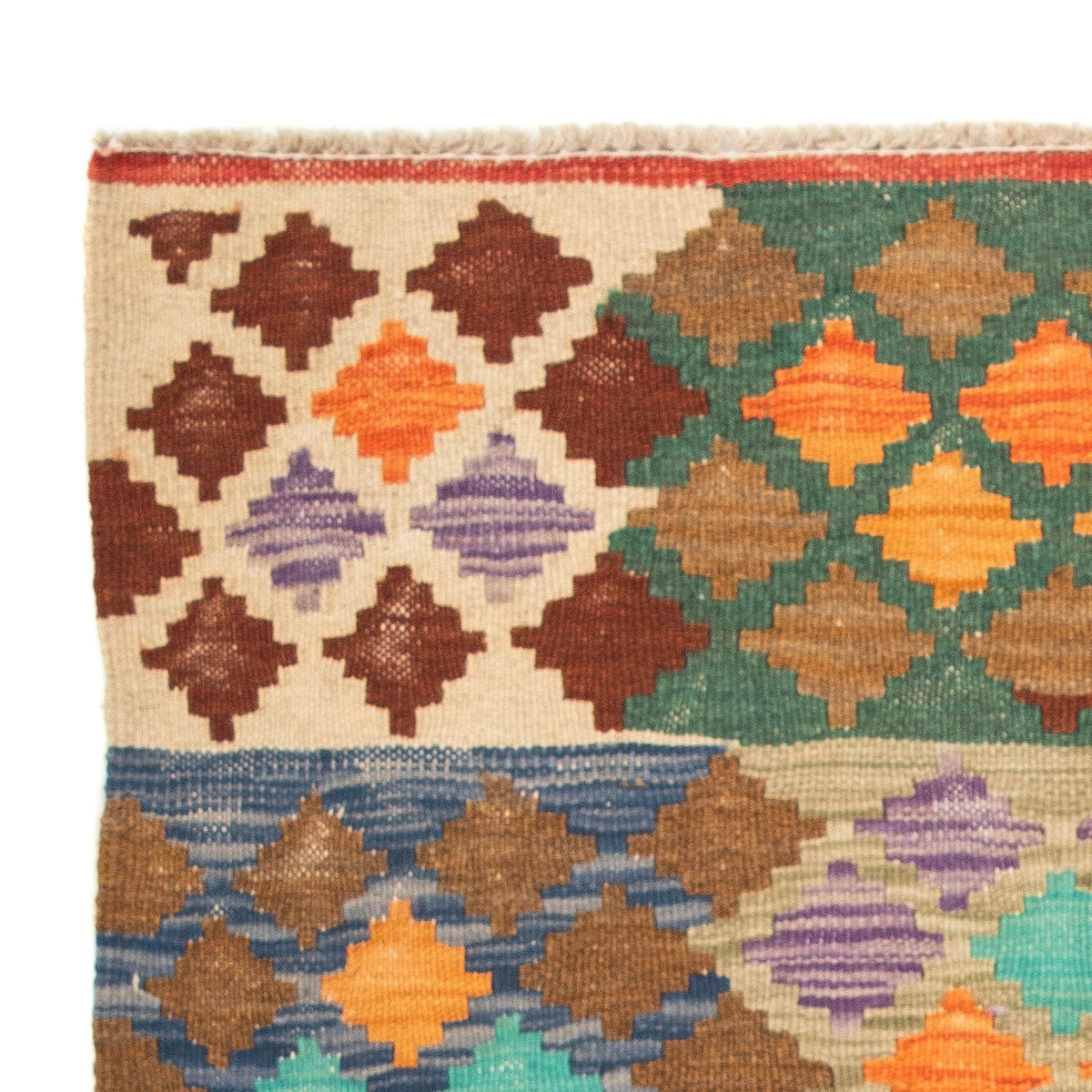 Tapis Kelim - Splash - 125 x 80 cm - multicolore