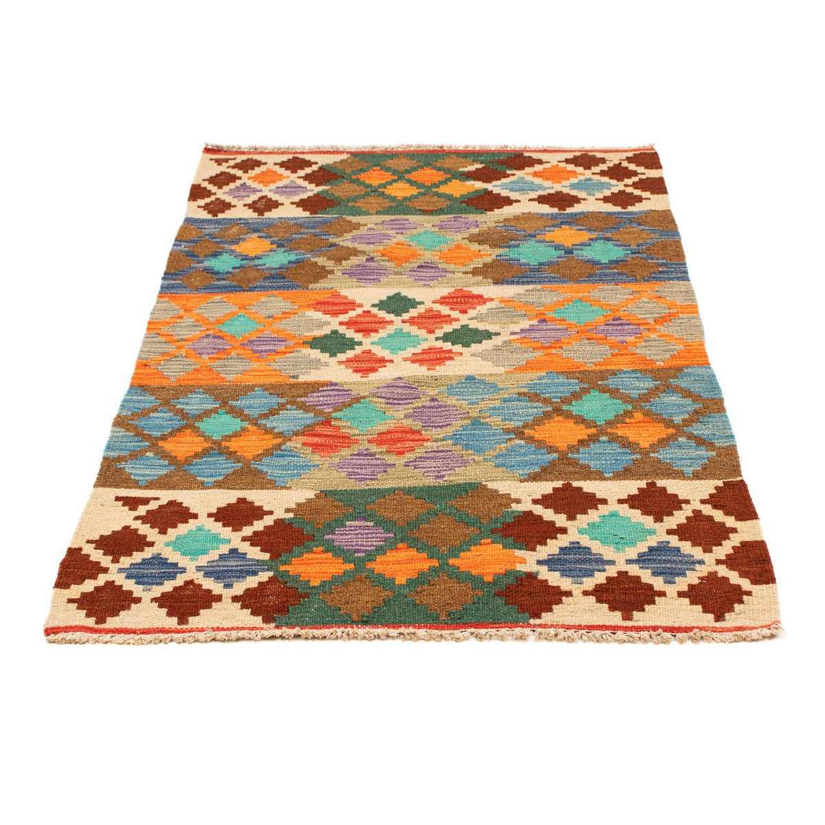 Tapis Kelim - Splash - 125 x 80 cm - multicolore