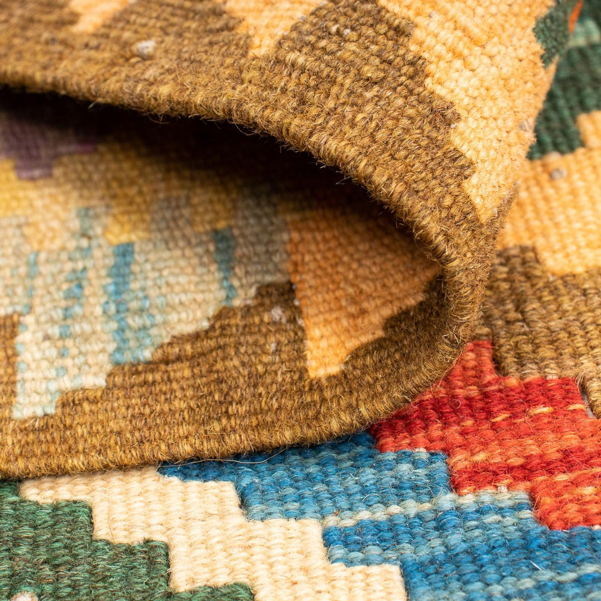 Tapis Kelim - Splash - 125 x 80 cm - multicolore