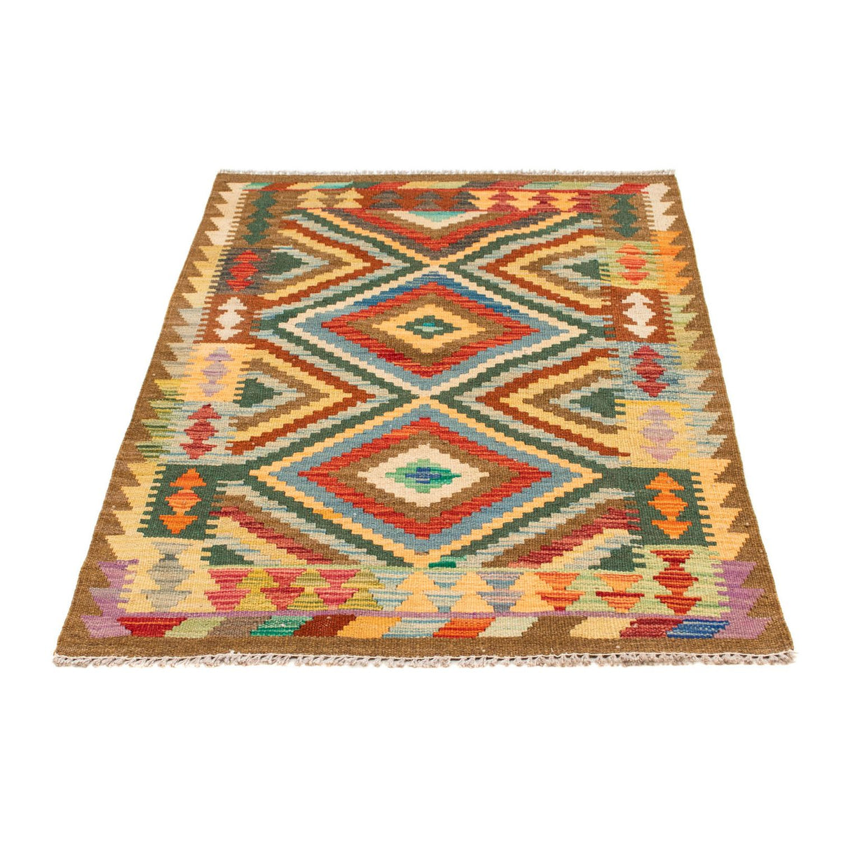 Tapis Kelim - Splash - 125 x 80 cm - multicolore