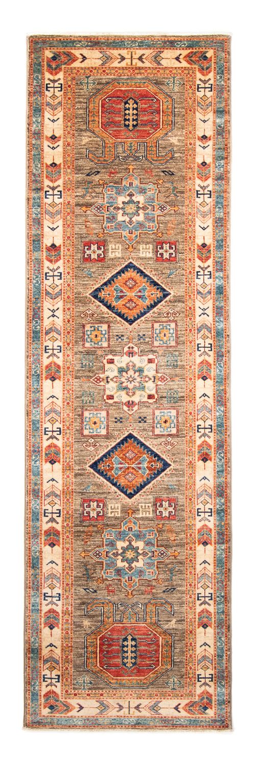 Tapis de couloir Tapis Ziegler - Kazak - 249 x 73 cm - marron clair