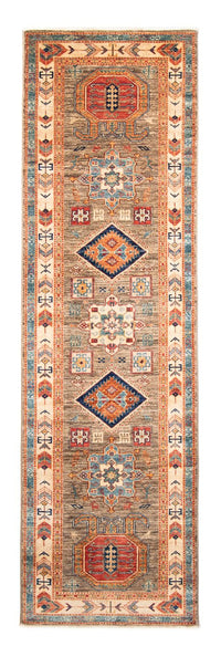 Tapis de couloir Tapis Ziegler - Kazak - 249 x 73 cm - marron clair