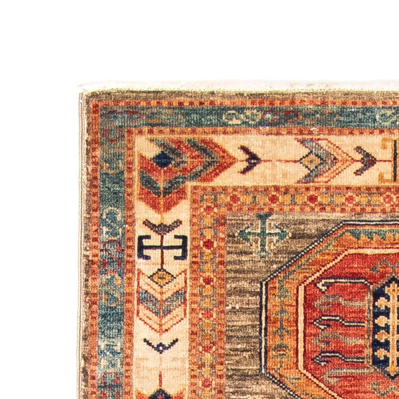 Tapis de couloir Tapis Ziegler - Kazak - 249 x 73 cm - marron clair