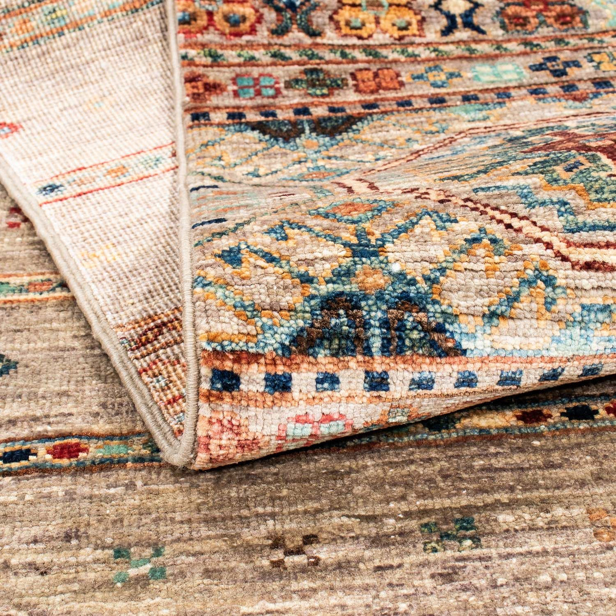 Tapis de couloir Tapis Ziegler - 243 x 79 cm - marron clair