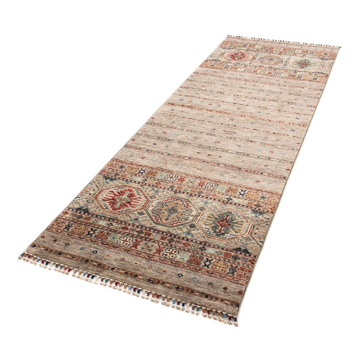 Tapis de couloir Tapis Ziegler - 243 x 79 cm - marron clair