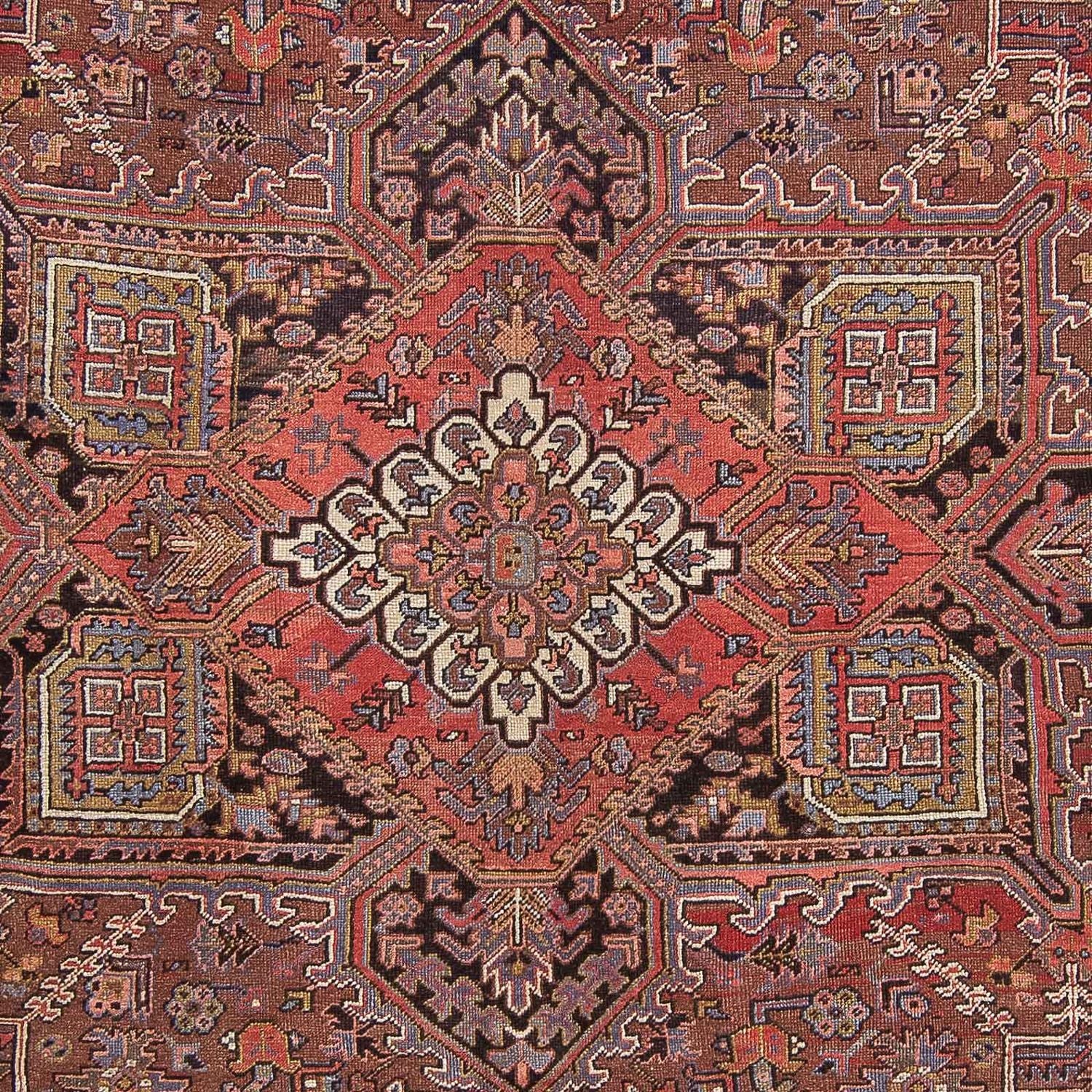 Tapis persan - Nomadic - 350 x 280 cm - rouge clair