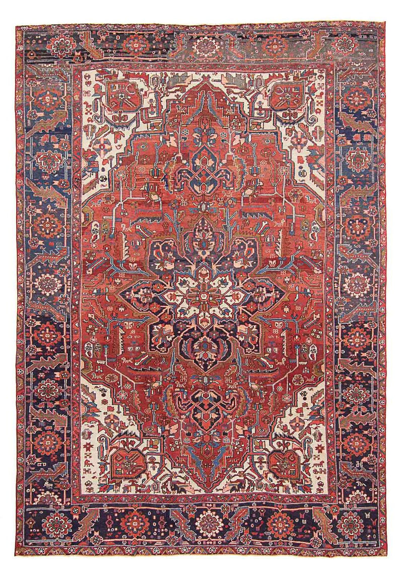 Tapis persan - Nomadic - 362 x 258 cm - rouge clair