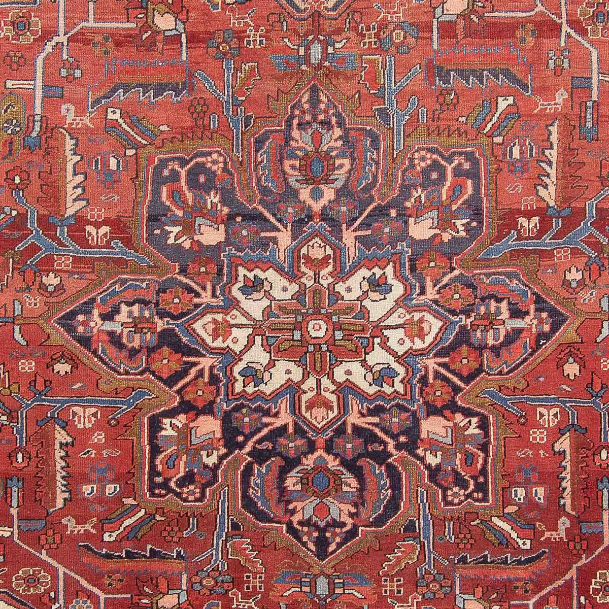 Tapis persan - Nomadic - 362 x 258 cm - rouge clair