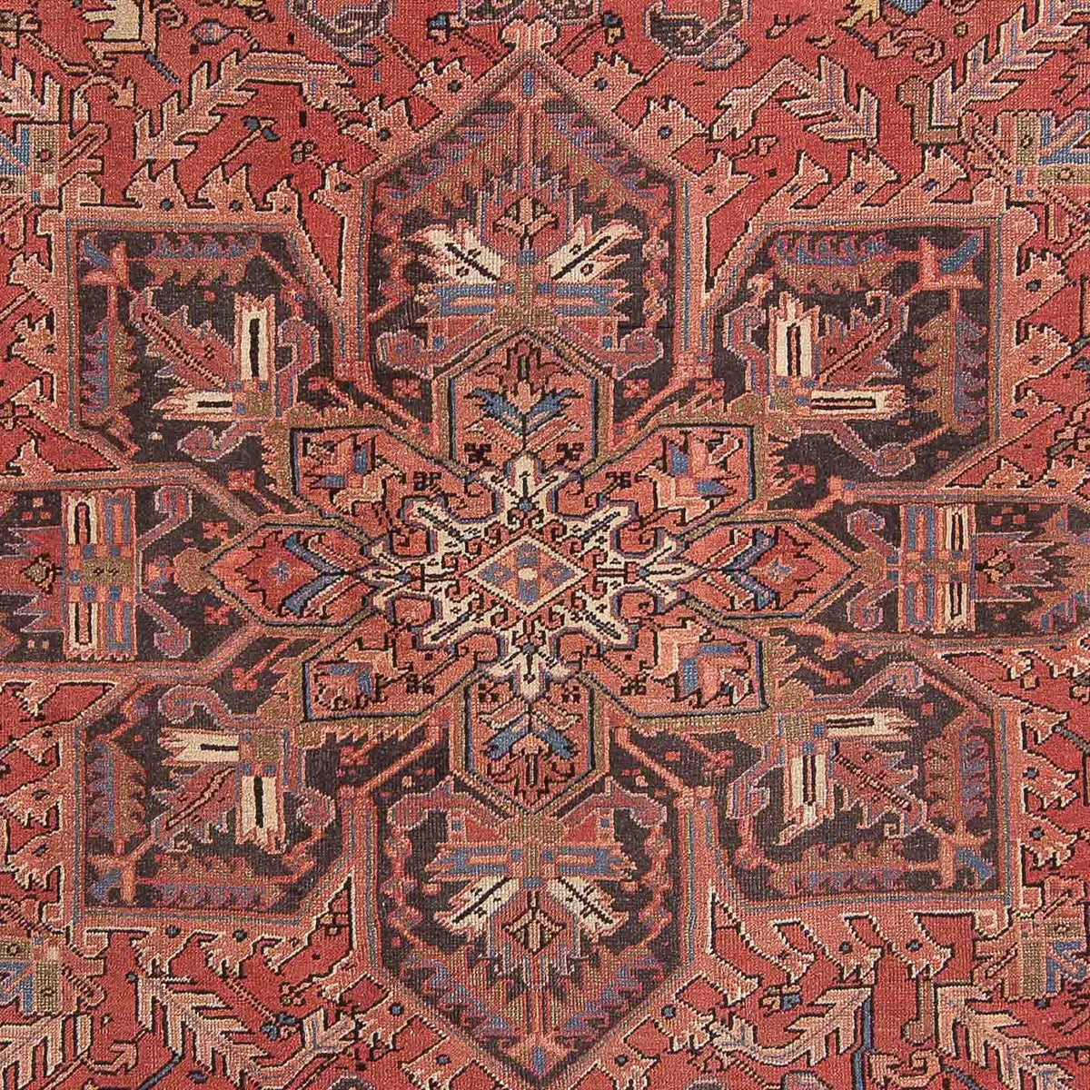 Tapis persan - Nomadic - 335 x 254 cm - rouge clair