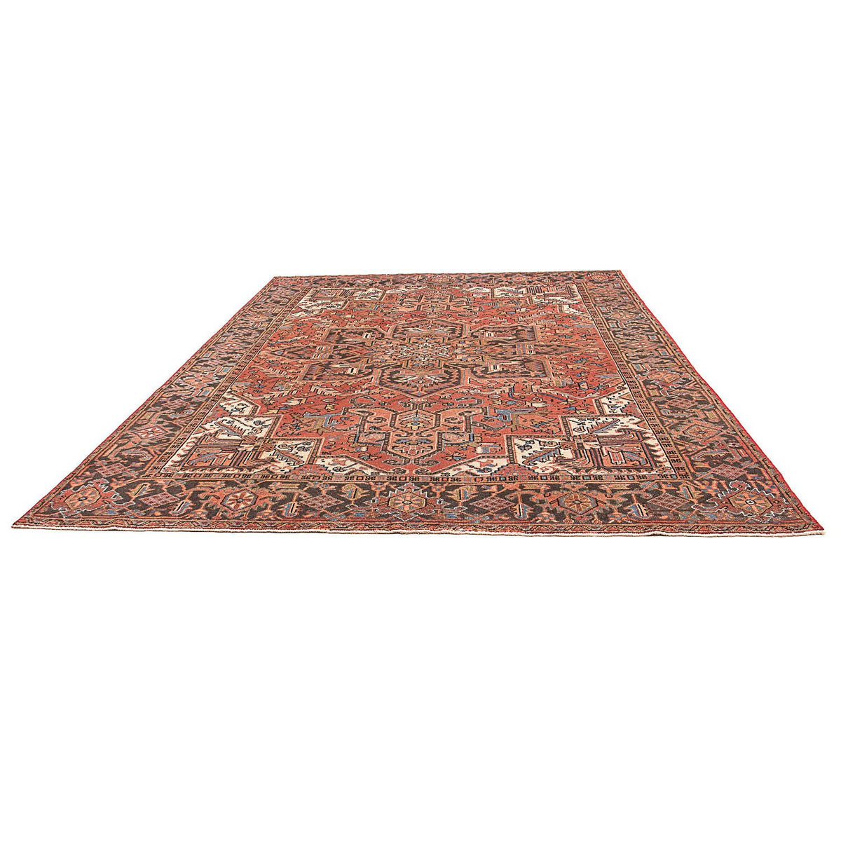 Tapis persan - Nomadic - 335 x 254 cm - rouge clair