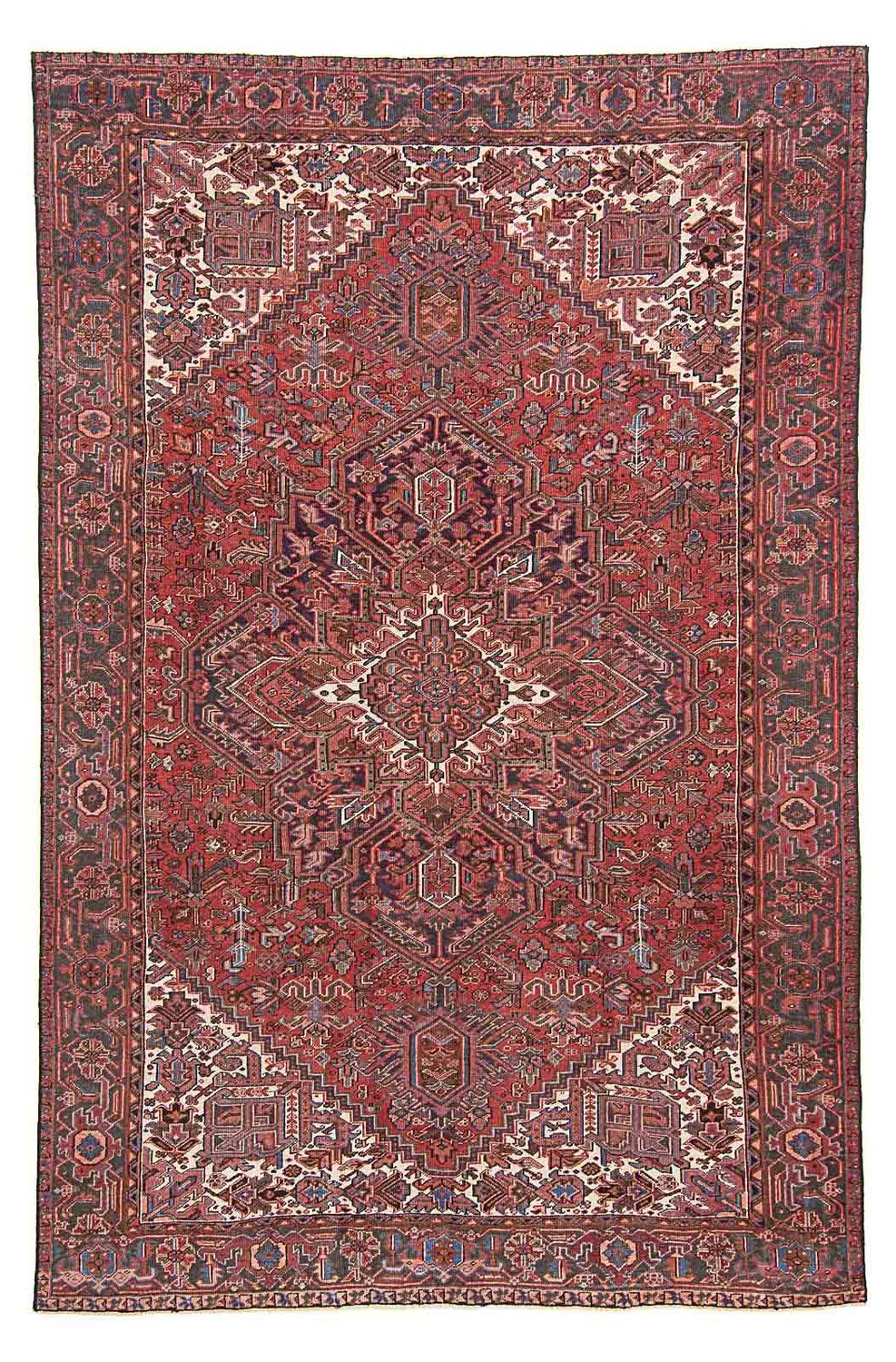 Tapis persan - Nomadic - 330 x 253 cm - rouge clair