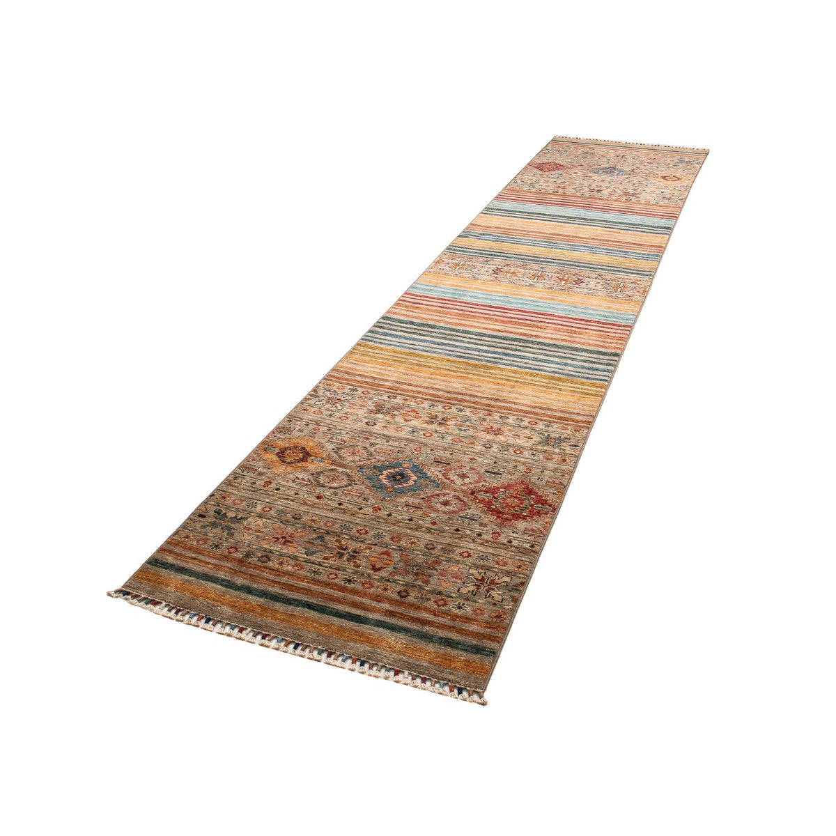 Tapis de couloir Tapis Ziegler - 396 x 77 cm - multicolore