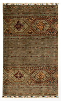 Tapis Ziegler - Moderne - 124 x 74 cm - marron foncé