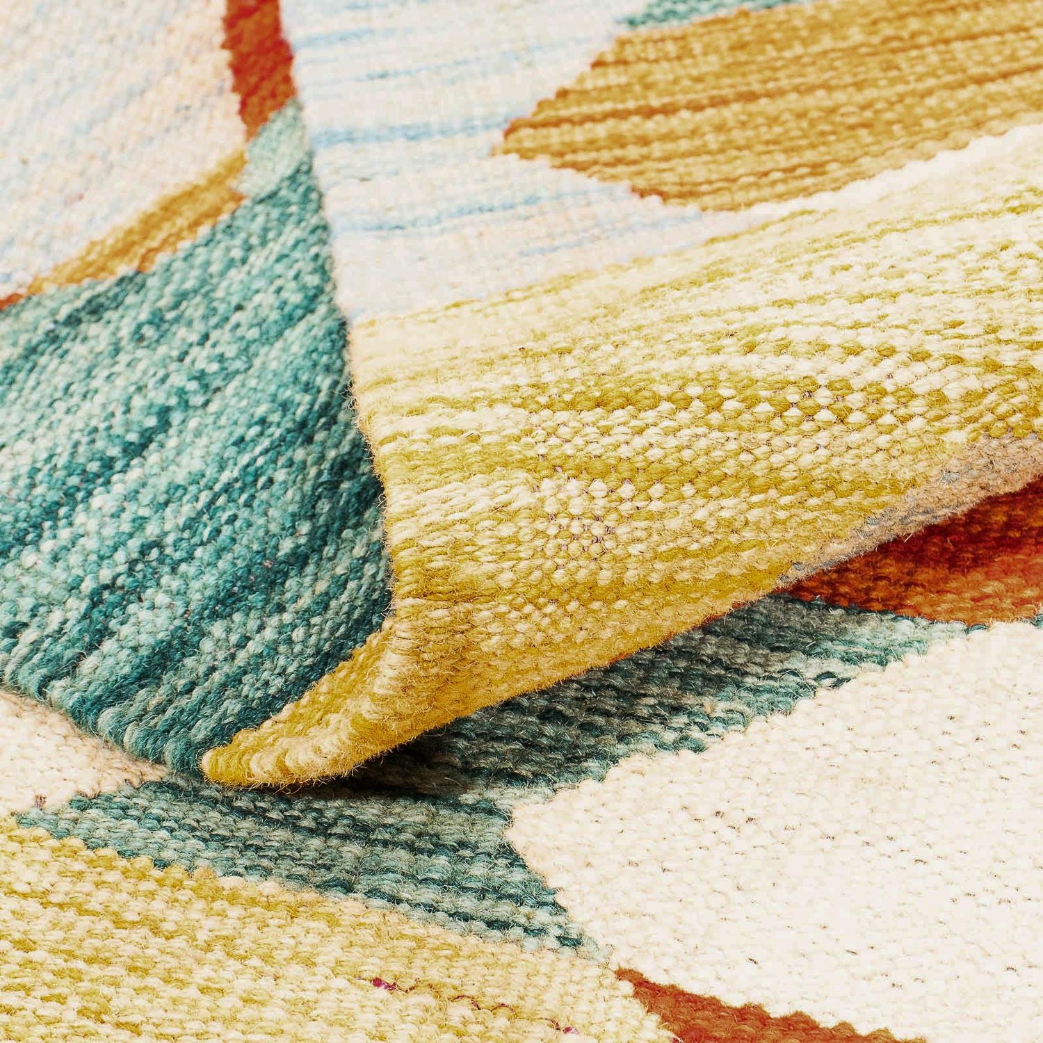 Tapis Kelim - Splash - 244 x 170 cm - multicolore