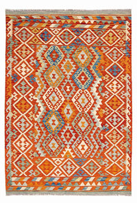 Tapis Kelim - Splash - 250 x 180 cm - multicolore