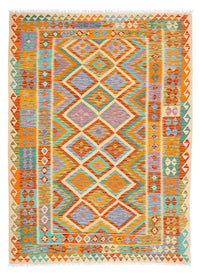 Tapis Kelim - Splash - 246 x 185 cm - multicolore