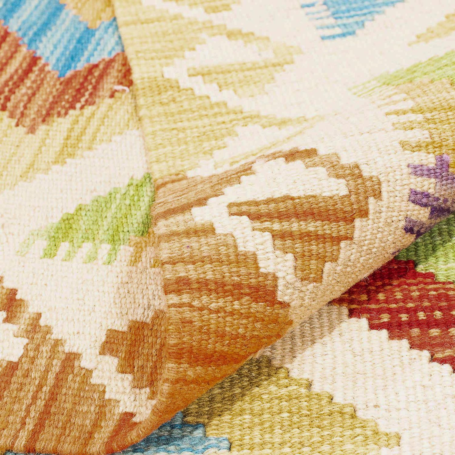 Tapis Kelim - Splash - 241 x 171 cm - multicolore