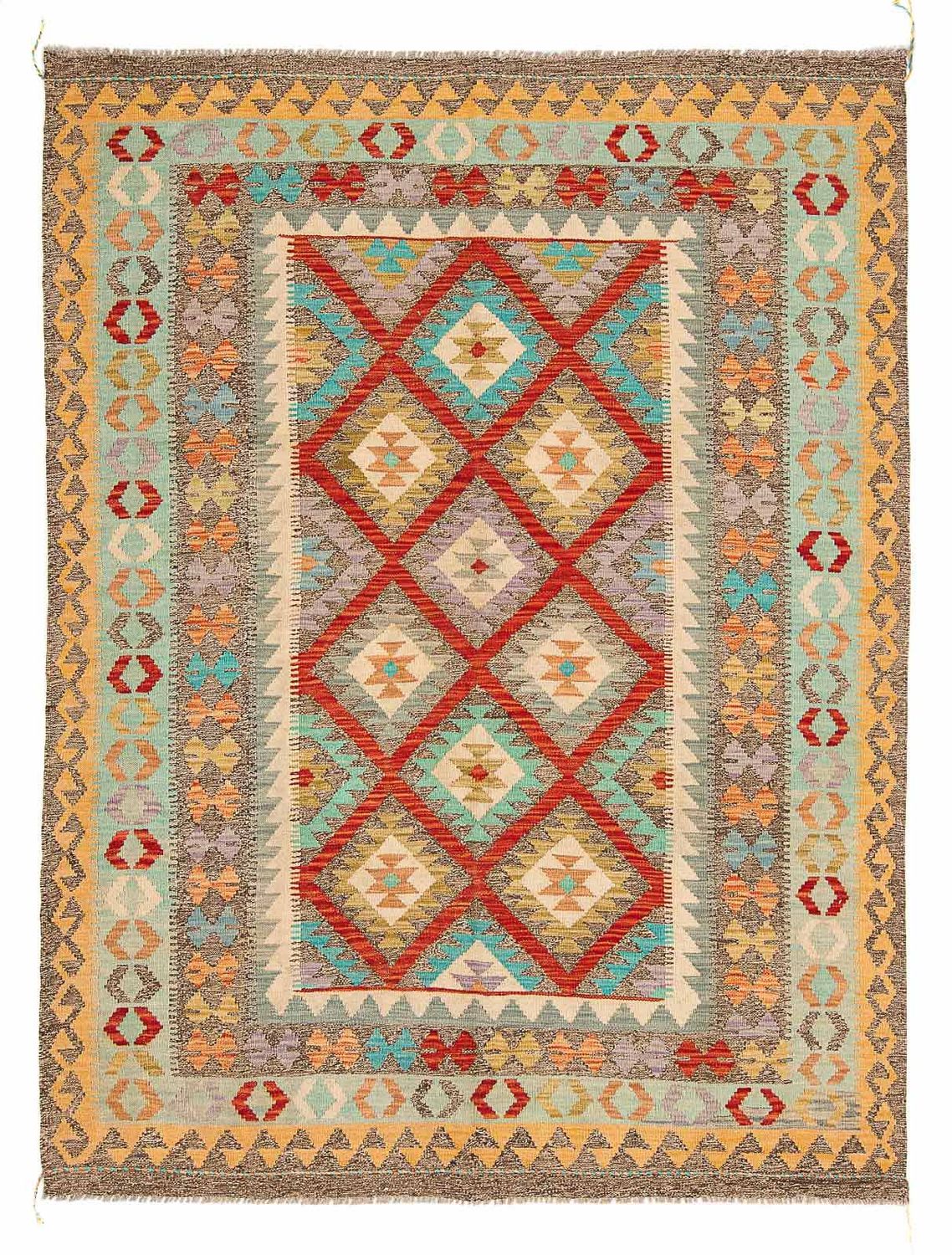 Tapis Kelim - Splash - 239 x 174 cm - multicolore