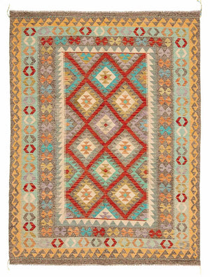 Tapis Kelim - Splash - 239 x 174 cm - multicolore