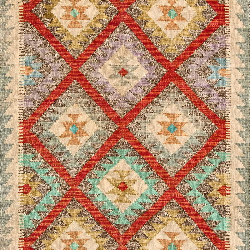 Tapis Kelim - Splash - 239 x 174 cm - multicolore