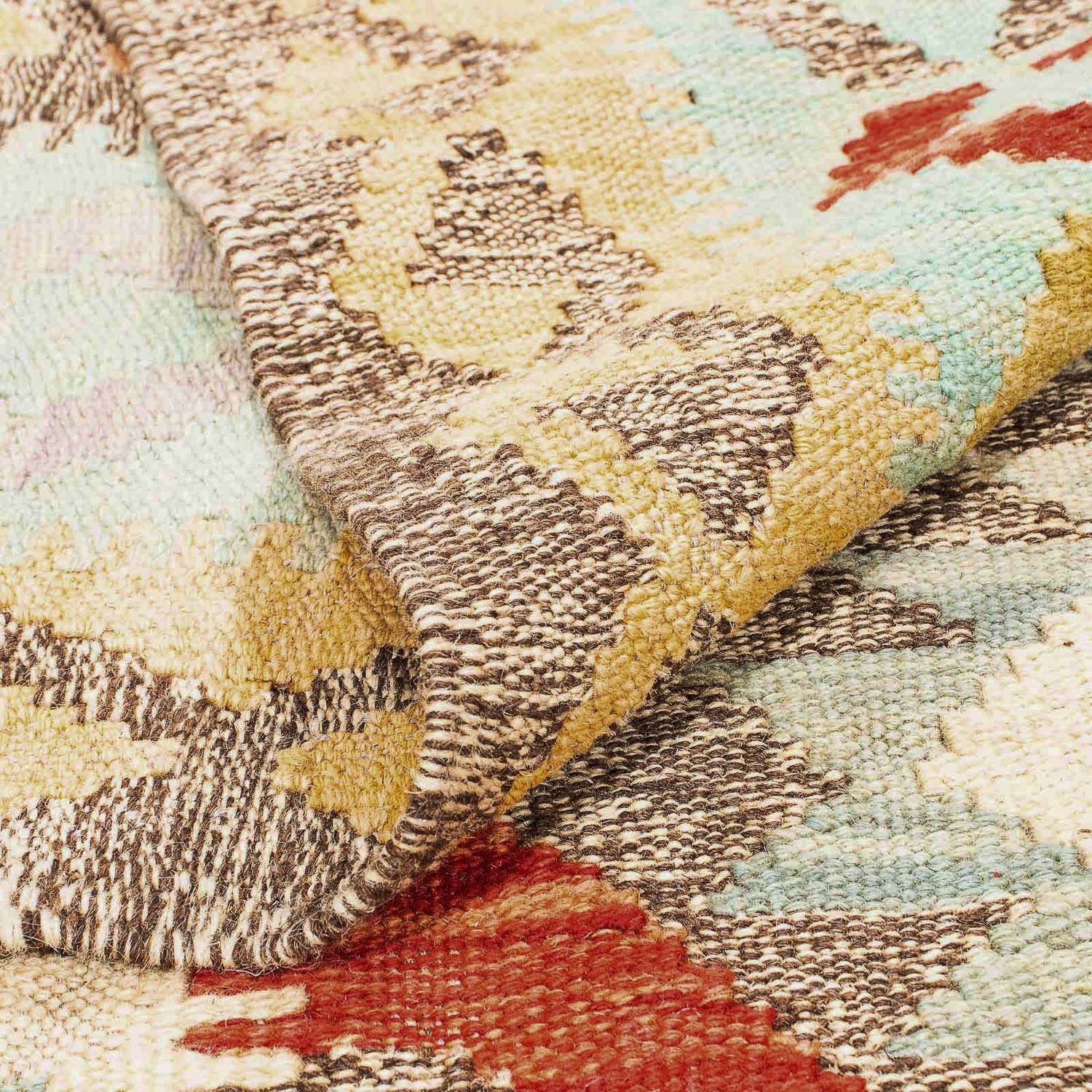 Tapis Kelim - Splash - 239 x 174 cm - multicolore