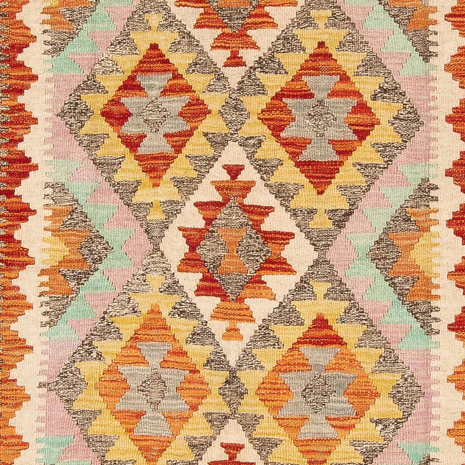 Tapis Kelim - Splash - 188 x 153 cm - multicolore