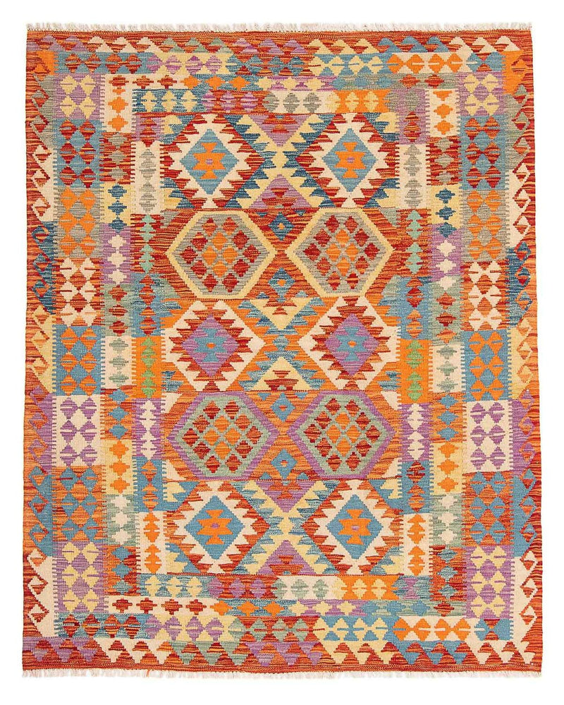 Tapis Kelim - Splash - 195 x 155 cm - multicolore
