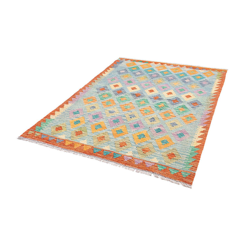 Tapis Kelim - Splash - 180 x 136 cm - bleu clair