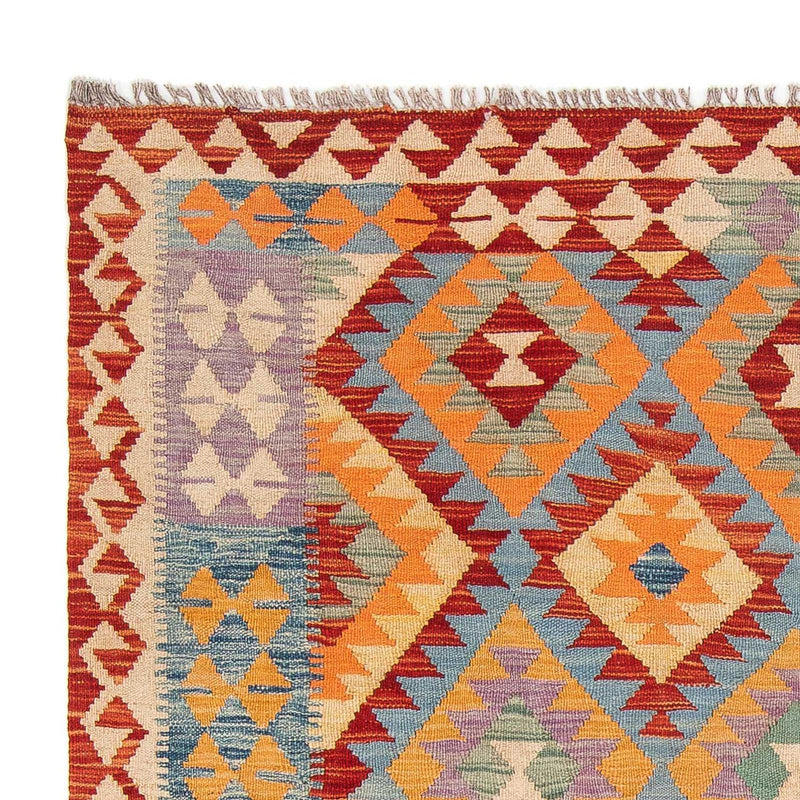 Tapis Kelim - Splash - 194 x 152 cm - multicolore