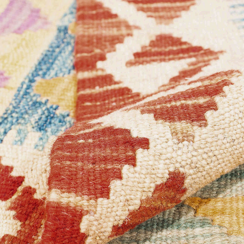 Tapis Kelim - Splash - 194 x 152 cm - multicolore