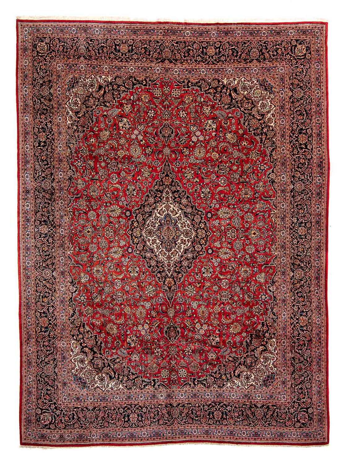 Tapis persan - Keshan - 445 x 330 cm - rouge