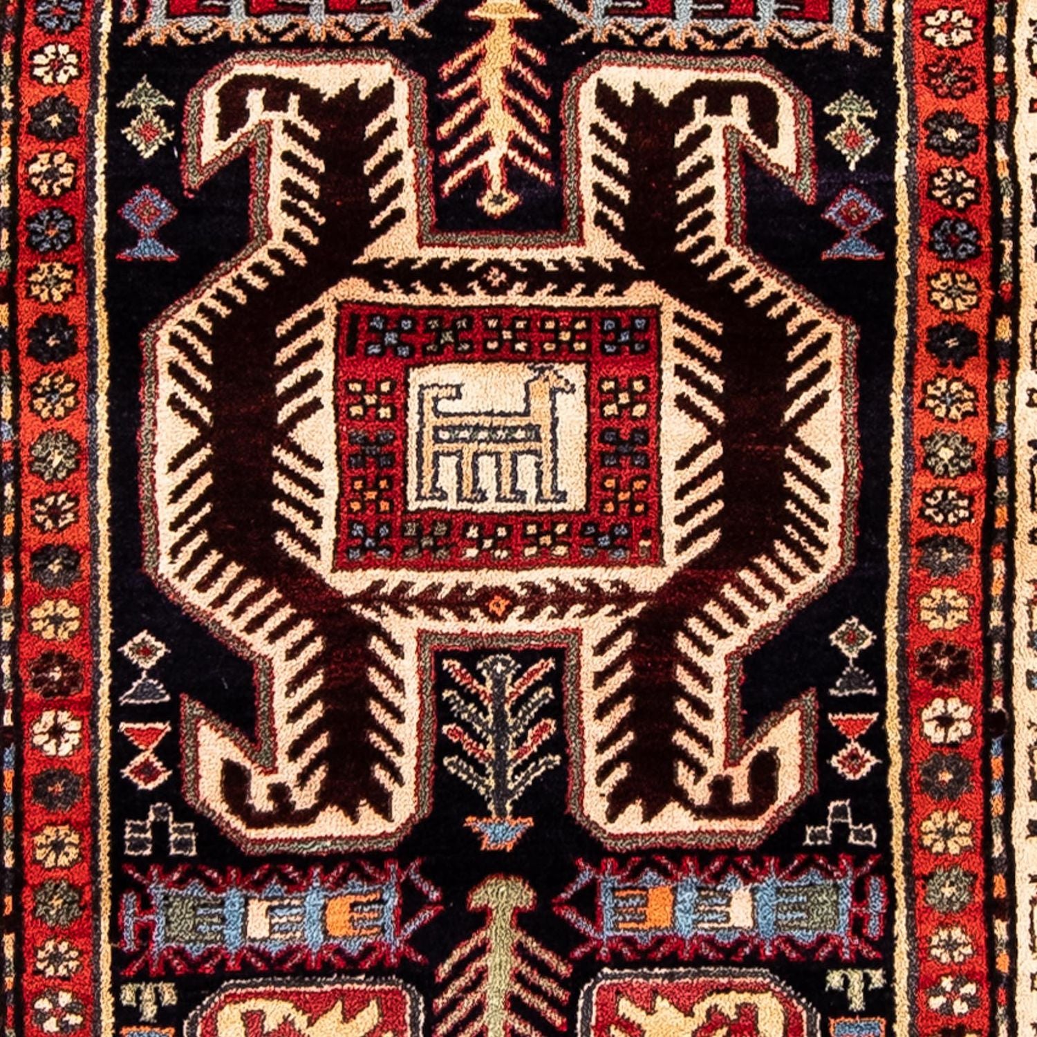 Tapis de couloir Tapis persan - Nomadic - 320 x 102 cm - multicolore