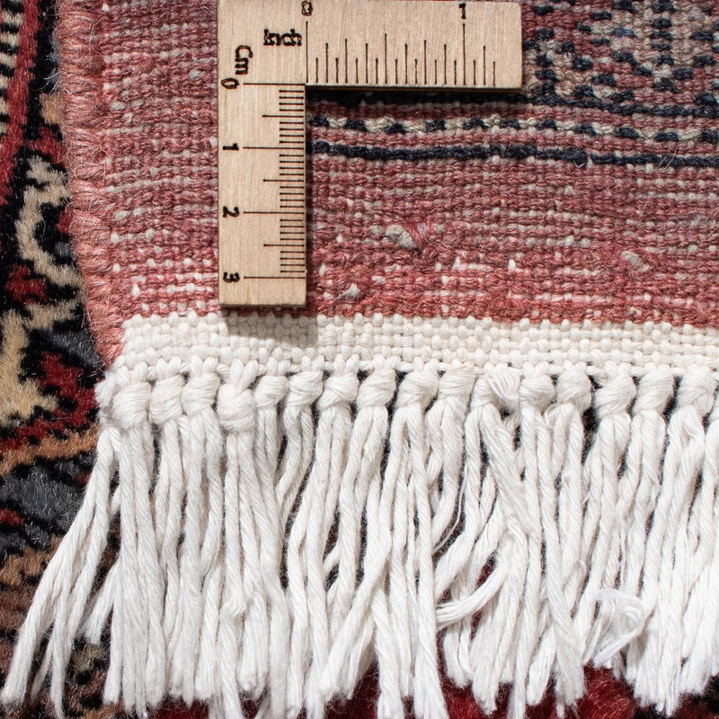 Tapis de couloir Tapis afghan - Boukhara - 400 x 63 cm - rouge foncé