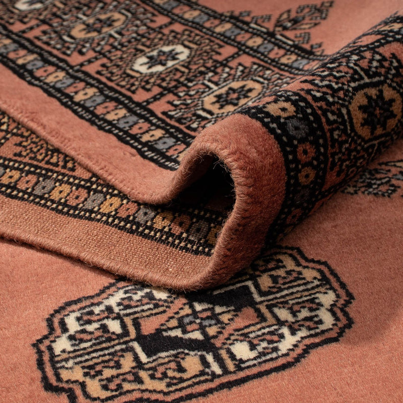 Tapis de couloir Tapis afghan - Boukhara - 404 x 77 cm - rouge clair